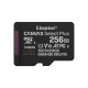 Kingston Technology 256GB microSDXC Canvas Select Plus Gen3 150MB/s A1 Card + Adapter