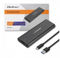 Qoltec 50312 storage drive enclosure SSD enclosure Black M.2