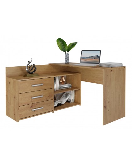 Topeshop DANY ARTISAN KPL computer desk Oak colour