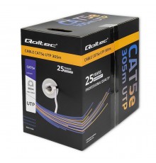 Qoltec bulkkabel - 305 m - gra