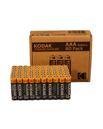 Батарейка Kodak XTRALIFE щелочная AAA (упаковка 60 штук)