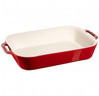 Staub Rectangular Ceramic Platter - 4.5 ltr, Red