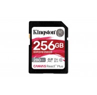 Kingston Technology 256GB Canvas React Plus SDXC UHS-II 280R/150W U3 V60 for Full HD/4K