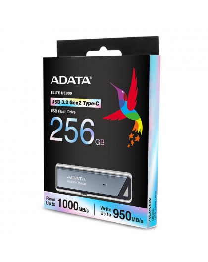 ADATA UE800 USB flash drive 256 GB USB Type-C 3.2 Gen 2 (3.1 Gen 2) Silver