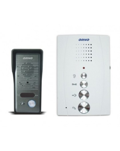 ORNO DOOR COMMUNICATION SET, SINGLE-FAMILY HEADPHONELESS, WHITE, ELUVIO &&