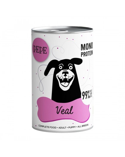 PAKA ZWIERZAKA Pepe Veal - wet dog food - 400g