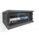Wall-mounted network cabinet 19" 4U, SOHO 241 x 540 x 400 mm, door glass, black, unfolded, 60kg