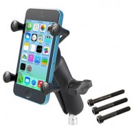 RAM Mounts X-Grip Phone Mount with Motorcycle Handlebar Clamp Base