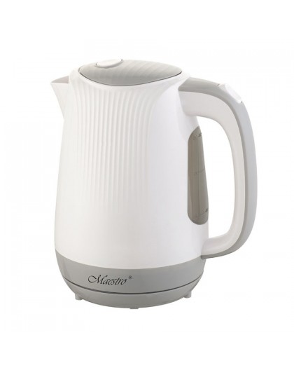Feel-Maestro MR042 white electric kettle 1.7 L Grey, White 2200 W