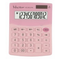 VECTOR CALCULATOR OFFICE KAV VC-812 PK PINK