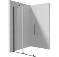 Sliding walk-in shower wall 80 cm