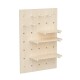 Maclean wooden board organizer, light wood color, 40x60 cm, max. 20 kg, MC-130 WD