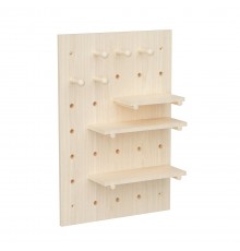 Maclean wooden board organizer, light wood color, 40x60 cm, max. 20 kg, MC-130 WD