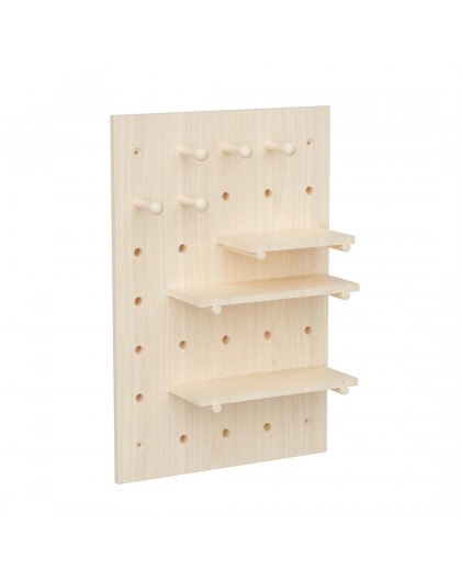 Maclean wooden board organizer, light wood color, 40x60 cm, max. 20 kg, MC-130 WD