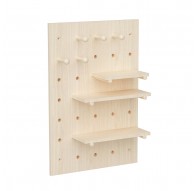 Maclean wooden board organizer, light wood color, 40x60 cm, max. 20 kg, MC-130 WD