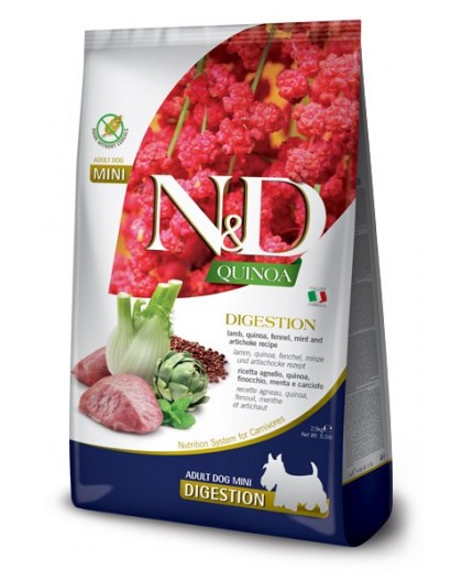FARMINA N&D N&D Quinoa Digestion Lamb Mini Adult - dry dog food - 800g