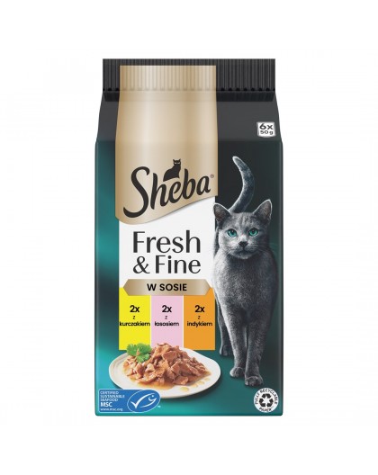 Sheba Fresh & Fine Mini Meat Dishes in Sauce 6 x 50g