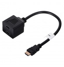 Lanberg AD-0019-BK video splitter HDMI 2x HDMI