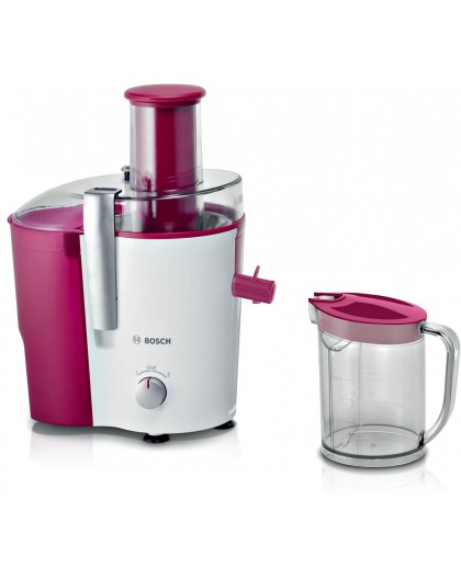 Bosch MES25C0 juice maker Centrifugal juicer 700 W Cherry (fruit), Transparent, White