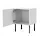 Bedside table 2 pcs PALAZZO BIS 45x39xH59 white matt