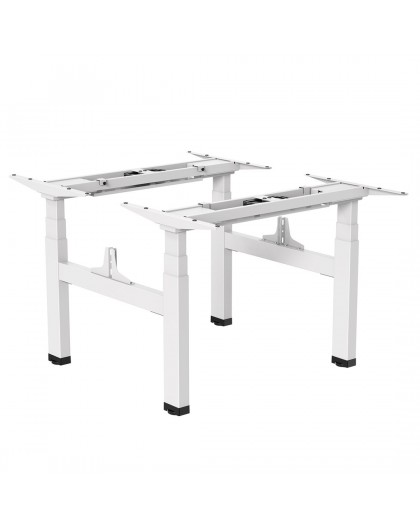 Ergo Office ER-404W Electric Double Height Adjustable Standing/Sitting Desk Frame without Desk Tops White
