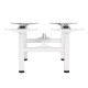 Ergo Office ER-404W Electric Double Height Adjustable Standing/Sitting Desk Frame without Desk Tops White