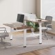Ergo Office ER-404W Electric Double Height Adjustable Standing/Sitting Desk Frame without Desk Tops White