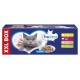 PREVITAL XXL BOX Flavor Mix with Chicken, Veal, Salmon, and Liver in Gravy - Wet Cat Food - 48 x 100g