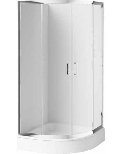 Semicircular shower enclosure 80x80 cm