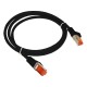 Alantec KKS6CZA0.5 Patch-cord F/UTP cat.6 PVC 0.5m black
