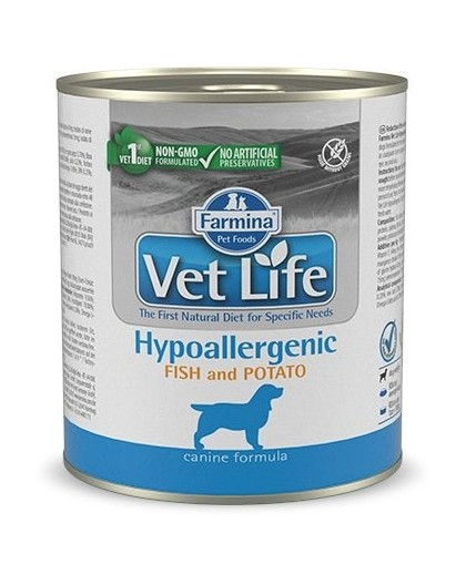 FARMINA Vet Life Canine Hypoallergenic Fish&Potato – wet food for adult dogs 300 g