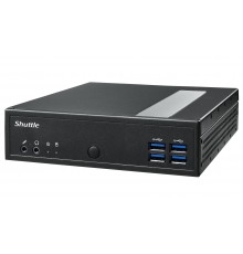 Shuttle XPC slim Barebone DL30N, Intel N100, 1x DDR5, 2x LAN (2x 2.5Gbit), 2xCOM,1xHDMI,1xDP, 1x VGA, fanless, 24/7 permanent op