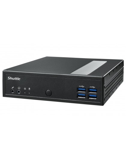 Shuttle XPC slim Barebone DL30N, Intel N100, 1x DDR5, 2x LAN (2x 2.5Gbit), 2xCOM,1xHDMI,1xDP, 1x VGA, fanless, 24/7 permanent op