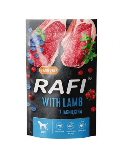 DOLINA NOTECI Rafi Lamb, blueberry, cranberry - wet dog food - 500g