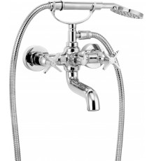 Bathtub mixer with shower set