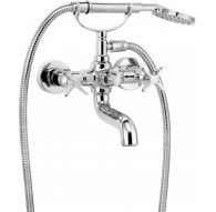 Bathtub mixer with shower set