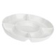 Convivio Round Snack Tray - White, 35.5 cm