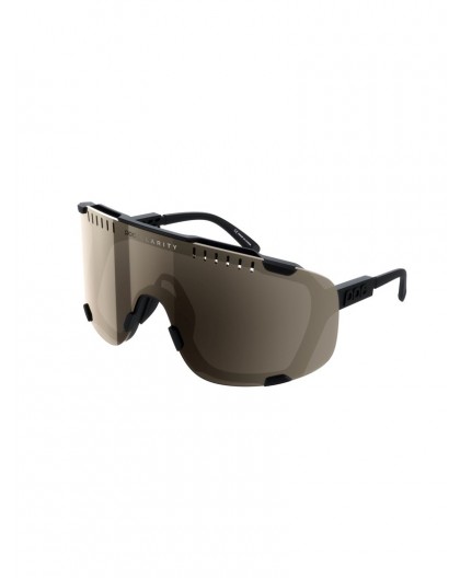 POC Devour black cycling sunglasses - Clarity Trail/Partly Sunny Silver cat 2