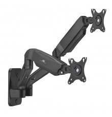 Macleani seinakinnitus kahele monitorile, 17-32'', maksimaalne koormus 9kg, mehaaniline vedru, MC-988