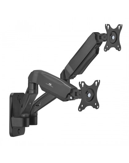 Maclean wall mount for two monitors, 17-32'', 9kg max, mechanical spring, MC-988