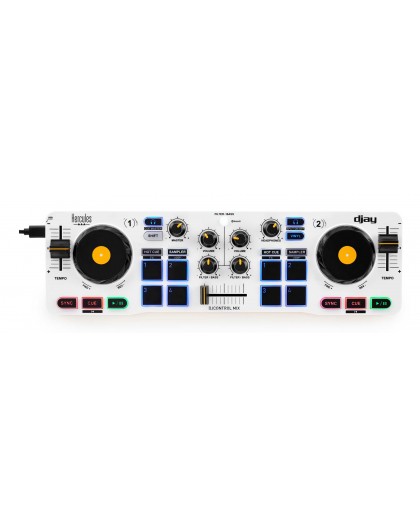 Hercules 4780921 DJ controller 2 channels Black, White, Yellow