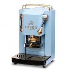 Кофемашина Faber Mini бирюзово-латунная