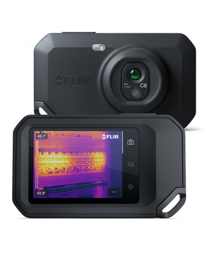FLIR One C8 thermal imaging camera Black 320 x 240 pixels Built-in display LCD
