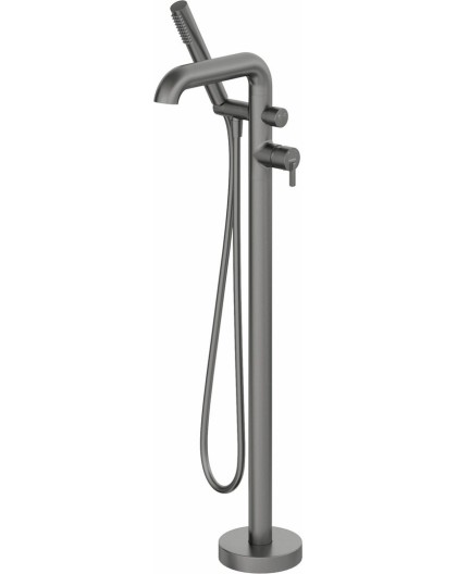 Freestanding bathtub mixer with shower set