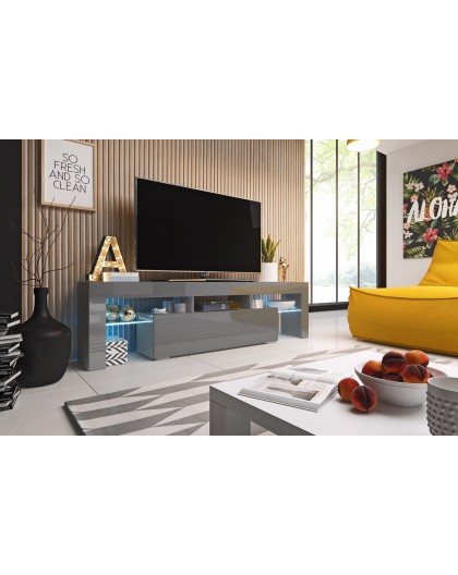 Cama TV stand TORO 158 grey/grey gloss