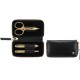 ZWILLING Twinox Gold Edition manicure set 97747-004-0 - black leather case 3 pieces - black