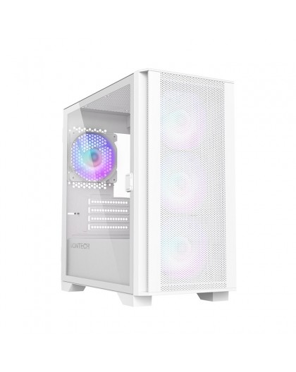 Montech AIR 100 ARGB, Micro-ATX, Tempered Glass - white