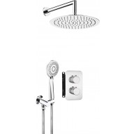 Concealed shower set with thermostatic BOX