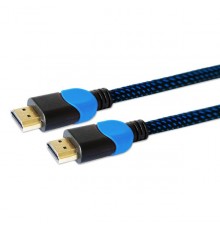 Savio GCL-02 HDMI kaabel 1.8 m HDMI Tüüp A (Standard) Must, Sinine