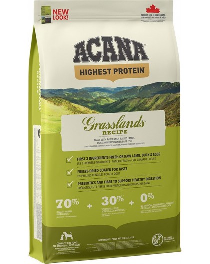 ACANA Highest Protein Grasslands - dry dog food - 11,4 kg